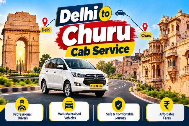 Delhi to Churu Cab Service | Book Cab From Delhi