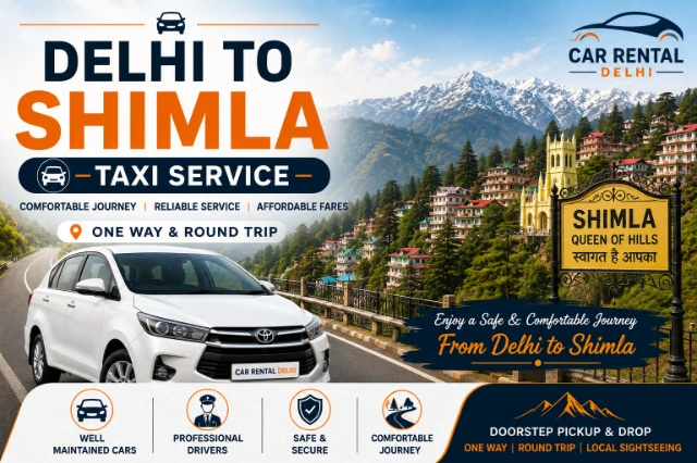 Delhi to Shimla Taxi Service | Best Cab Service